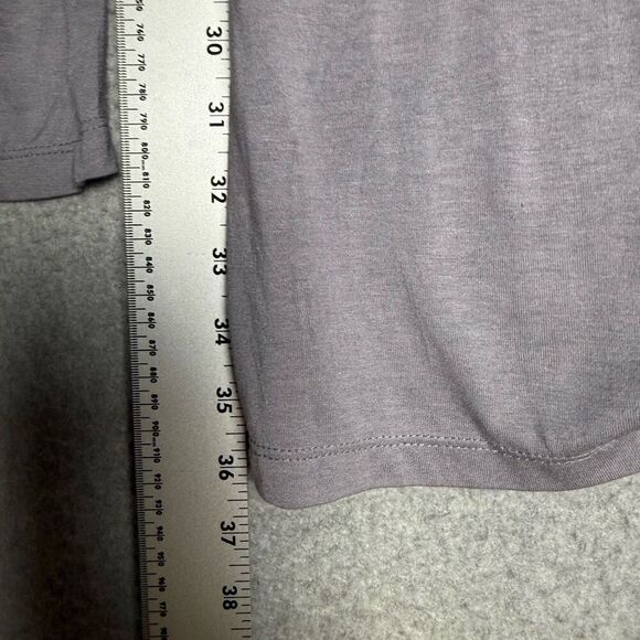 Raven + Lily Women's Size Medium Grey Wide Flare Leg One Piece Jumpsuit Faux Wra - Picture 10 of 11